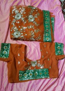 NEW BEAUTIFUL NET SAREE WITH BEAUTIFU Work