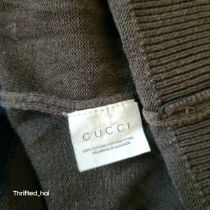 Gucci Genuine🔥💯 Three Stripes BEE Knit Tee Sweat