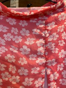 Floral MIDI Skirt With Slit