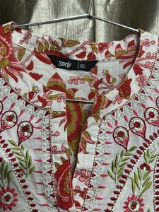 Elegant Paisley Print Anarkali Kurta