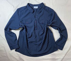Navy Polka Dot Shirt