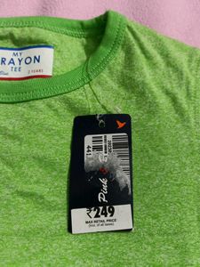 Cute Green Crayon T-shirt