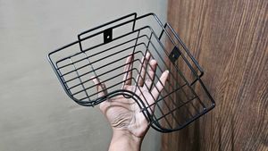 Corner Rack Shelf Steel Iron Coated Black
