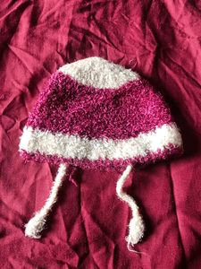 Striped Fuzzy Winter Hat