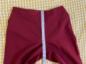 Mango Red Flared Pants Waist 28
