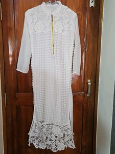 White Lace Kurta