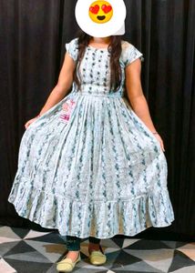 Elegant Floral Print Kurta