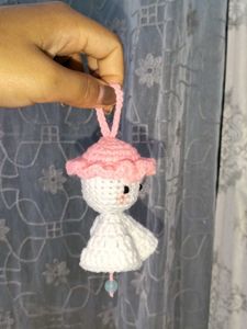 Crochet Pink &amp; White Angel