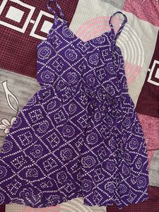 Purple Print Sundress
