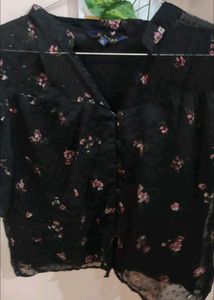 Floral  Top - Button Down