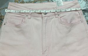 Pink Wide Twill Trouser