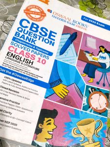 Oswaal CBSE QuestionClass 10 English (Language)
