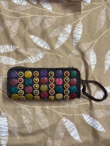 Nepali Boho Chic Beaded Pouch