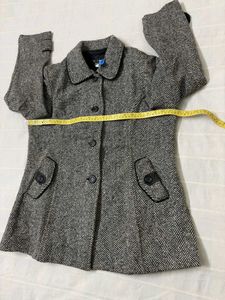 Herringbone Wool Blend Coat