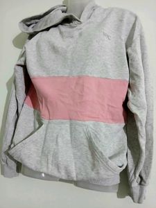 Grey &amp; Pink Hoodie
