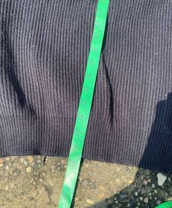 Classic Black Ribbed Knit Sweater