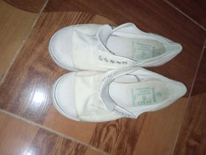 White Canvas Shoes