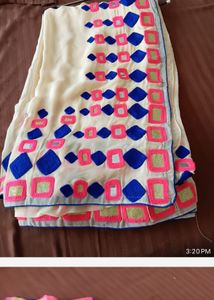 Elegant Embroidered Saree