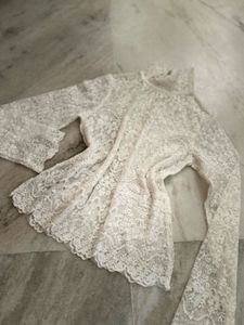 Lace Bell Sleeve Top