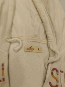 Hollister White Hoodie