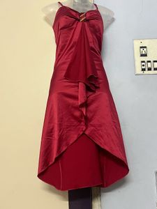 Pintrest Silk Red Party Dress