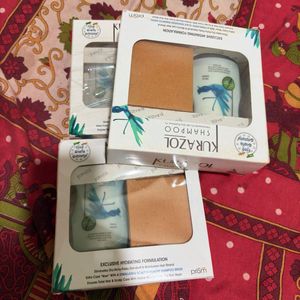 NEW 3 KURAZOL Shampoo With Hair Massager
