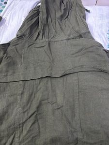 Olive Green Hooded Jacket