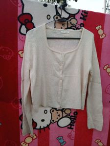 Cardigan Top - Cream