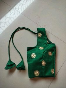 Green Embroidered Blouse