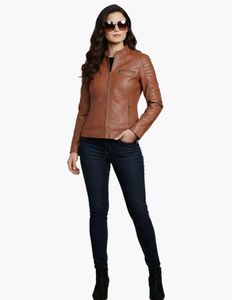 Stylish Brown  Leather Jacket