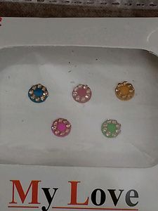 Stone Multicolour Fancy Bindi (Three Colours)12