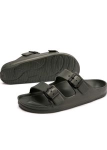 Comfortable Women's Olive Green Slides, 9 Size