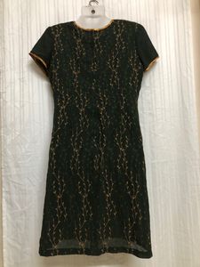 Yuppie Green Printed Midi Dress