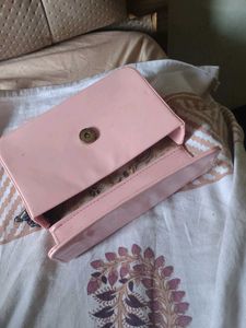 Pink Chain Crossbody Bag