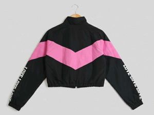 Stylish Cropped Windbreaker Jacket