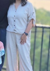 Elegant Beige Jumpsuit