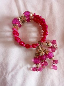 Pink Beaded Bracelet