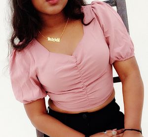 Peach Crop Top