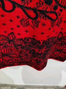 Red Floral Tunic Top