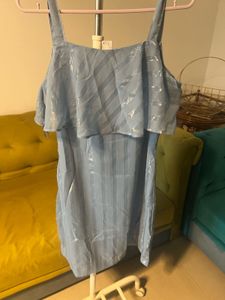 The Label Life Powder Blue Ruffle Dress