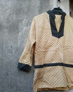 Vintage Diamond Pattern Short Kurti