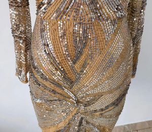 Sparkling Gold Sequin Dress
