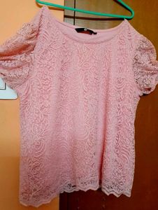 Pink Lace Top