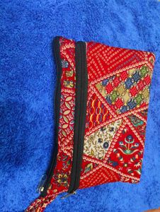 Boho Chic Patchwork Pouch
