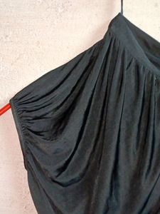 Black One-Shoulder Asymmetrical Top