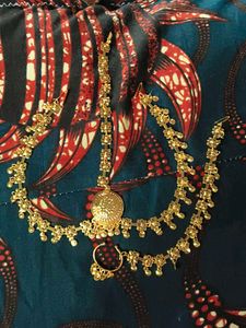 Gold-toned Headpiece with Nose Ring