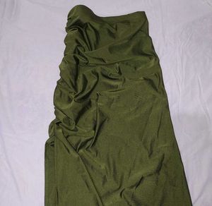 Savana Green Slit Skirt