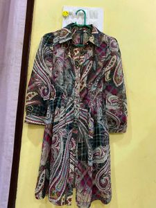 Paisley Print Tunic Top
