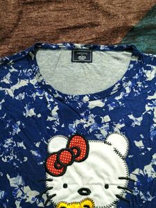 Cute Hello Kitty Print crop top