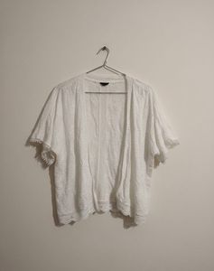 White Embroidered Kimono